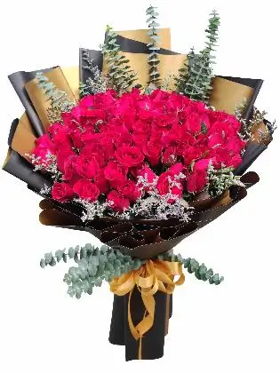99 pcs red roses