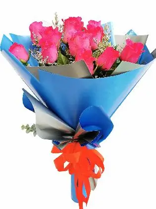 12 stem pink roses