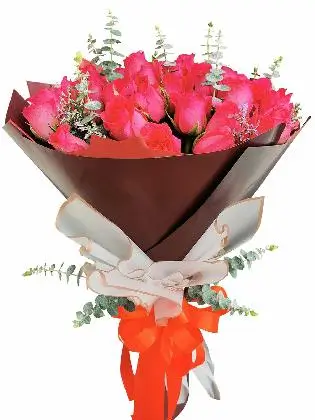 36 pcs pink roses