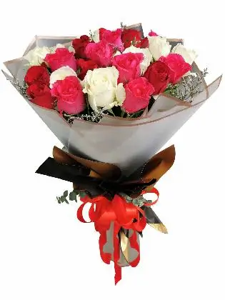 24 pcs mixed roses