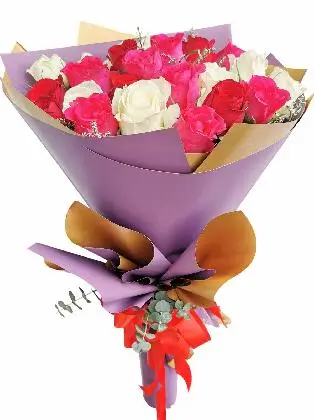 24 pcs mixed roses