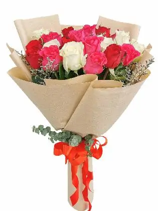 24 pcs mixed roses