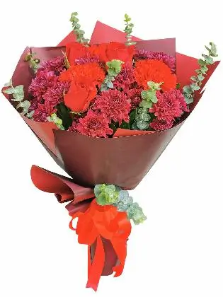multicolored-mixed-flower-bouquet